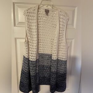 Chico’s size 3 crocheted vest